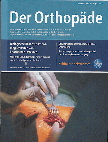 Titelblatt:Der Orthopäde (Springer)