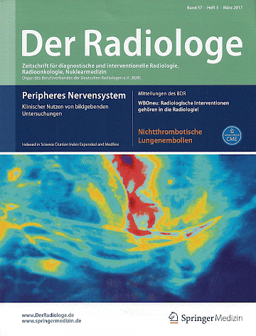 Titelblatt:Der Radiologe (Springer)